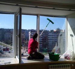 Мытье окон в однокомнатной квартире Омск